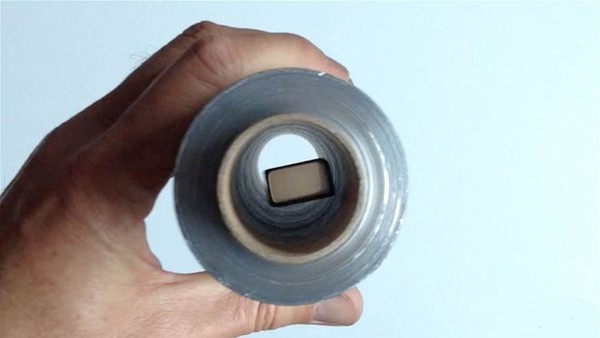 magnet falling slowly through aluminum tube magnet falling slowly through aluminum tube